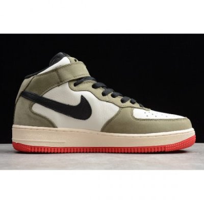 Nike Air Force 1 Mid '07 Siyah / Yeşil Kaykay Ayakkabı Türkiye - P2GROSOJ